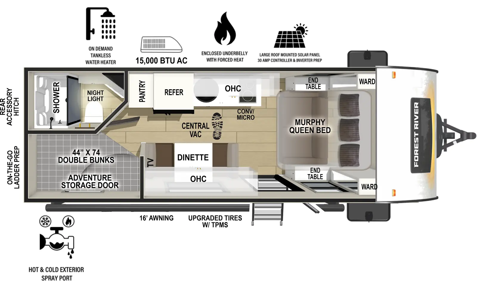 R Pod West Coast RP-200 Floorplan